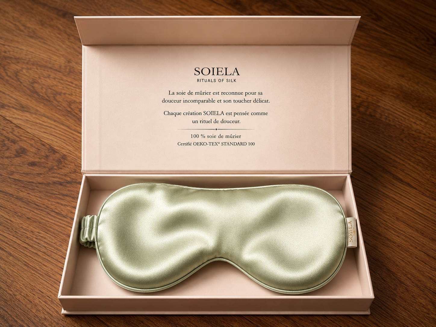 Masque de nuit en soie de mûrier 19 momme | SOIELA