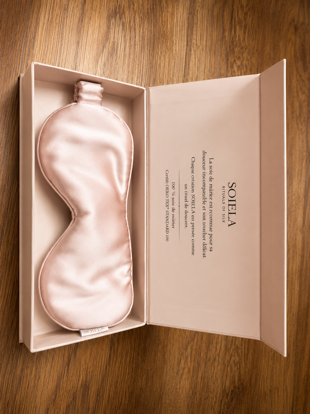 Masque de nuit en soie de mûrier 19 momme | SOIELA
